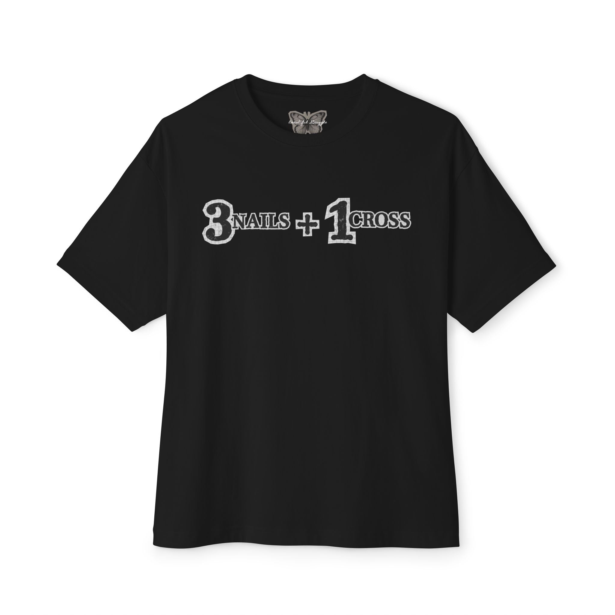 The "3 Nails + 1 Cross" Oversized Unisex Tee