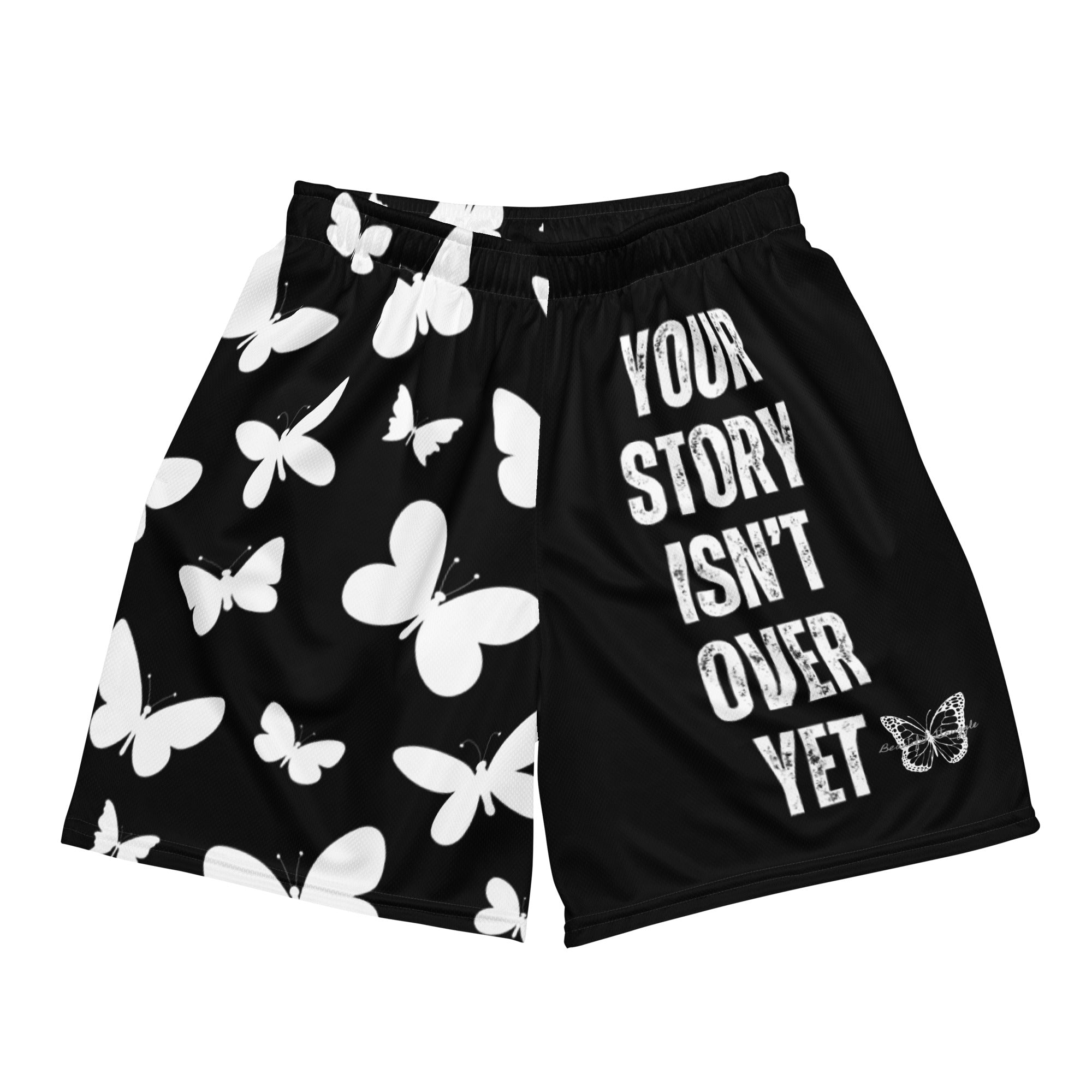 Beautiful Struggle - Your Story Isn't Over Yet Mesh Shorts (Black)